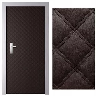 Gockowiak prešívané čalúnenie dverí 110 x 213 cm odtiene sivej